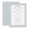 Blue White Nautical Anchor Striped Boy Baby Shower