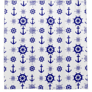 Blue White Nautical Coastal Boating