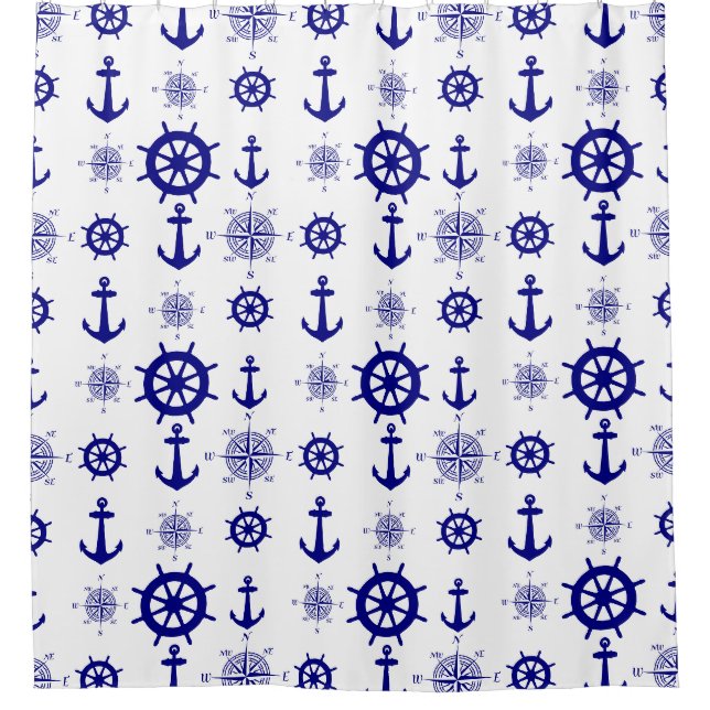 Blue White Nautical Coastal Boating (Front)