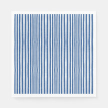Blue & White Nautical stripes 