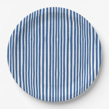 Blue & White Nautical stripes 
