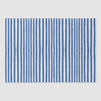Blue & White Nautical stripes Tissue Paper