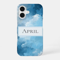 Blue & White Painted Clouds