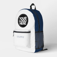 Blue White | Personalized Corporate Logo and Text