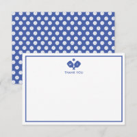 Blue White Personalized Monogram Pickleball 