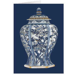 Blue & White Porcelain Vase by Vision Studio
