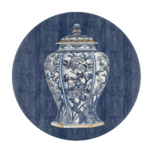 Blue & White Porcelain Vase by Vision Studio Cutting Board