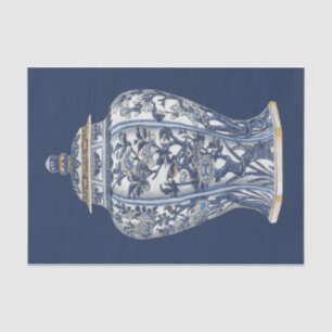 Blue & White Porcelain Vase by Vision Studio Tissue Paper