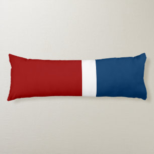 Blue White Red Colour Block Style Design Body Pillow