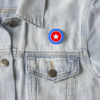 Blue White Red Panama Button