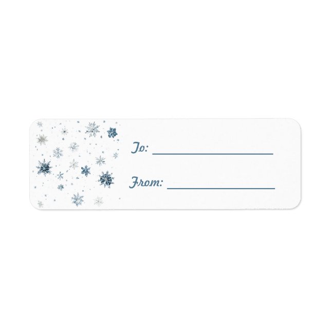 Blue White Snowflakes Christmas  (Front)