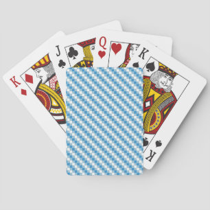 Blue-white squares background playing cards