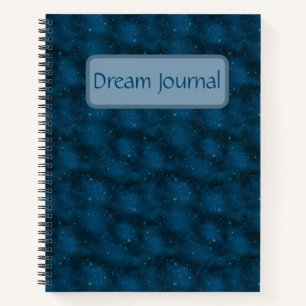 Blue & White Starry Night Celestial Dream Journal