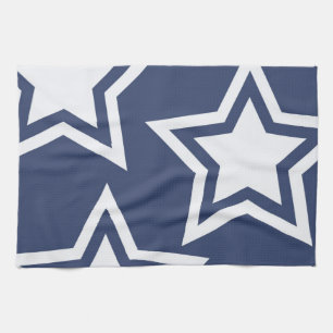 Blue White Stars Kitchen Towel