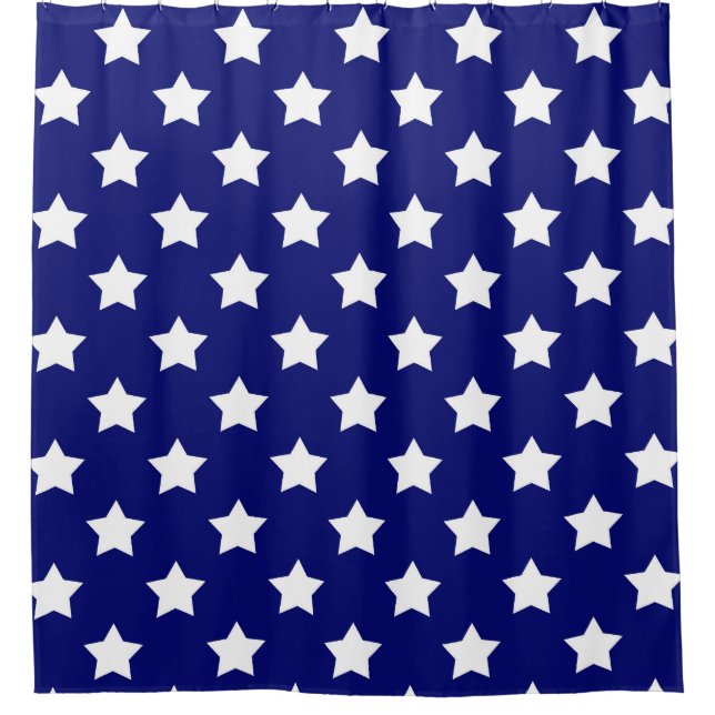 Blue White Stars Pattern Decorative (Front)