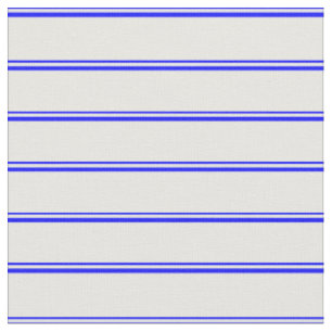 Blue & White Striped/Lined Pattern Fabric