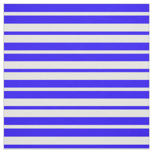 Blue White Stripes Pattern Design Fabric