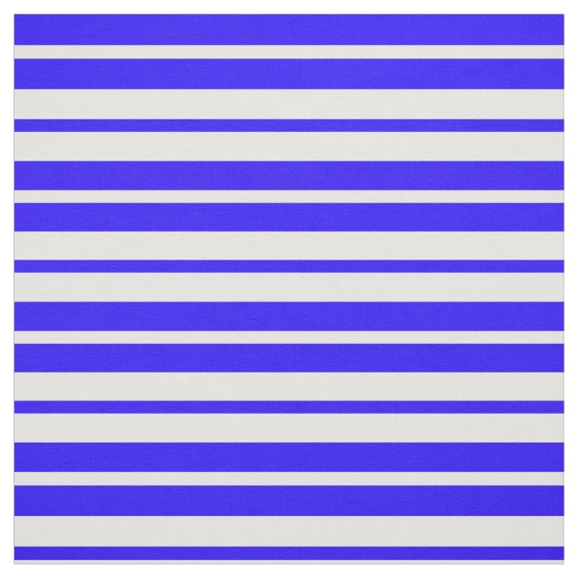 Blue White Stripes Pattern Design Fabric (Swatch)