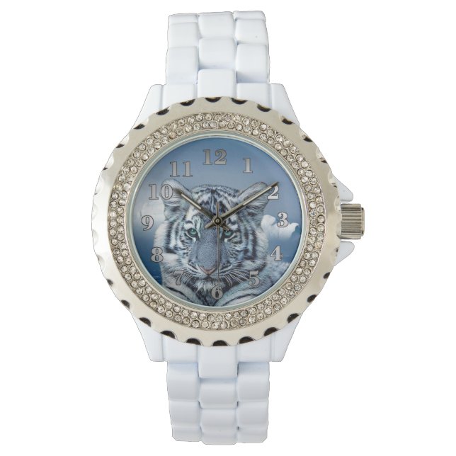 Blue White Tiger Watch (Front)