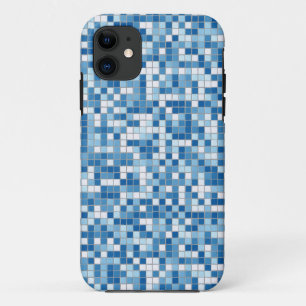 blue white tiles iphone 6 case