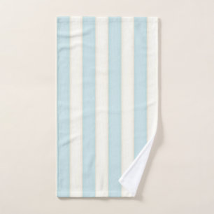 Blue & White Victorian Stripes Cottage Style Gift Hand Towel