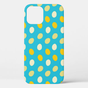 Blue White Yellow Colorful Eggs Bird Nests Nature iPhone 12 Case