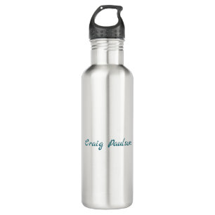 Blue White Your Name Unique Special Minimalist 710 Ml Water Bottle