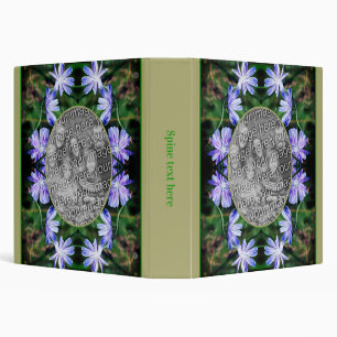 Blue Wild Chicory Flowers Add Your Own Photo Binder