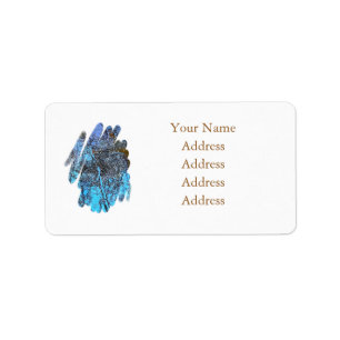 BLUE WILD WATER LABEL