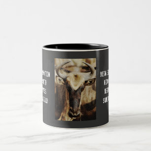 Blue Wildebeest / Gnu funny humoros coffee mugs