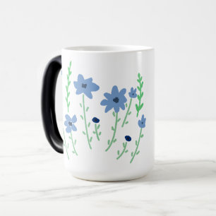 Blue Wildflower Botanical Garden Nature Gift Magic Mug