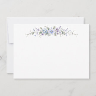 Blue Wildflower Flat Notecards