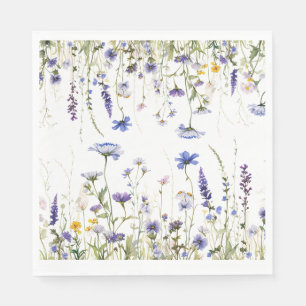 Blue Wildflower Regency Bridal Collection Napkin