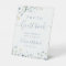 Blue Wildflower rustic Wedding Photo Guest Book