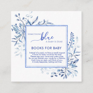 Blue Wildflower Something Blue Books for Baby   Enclosure Card