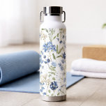 Blue Wildflower Watercolor Water Bottle<br><div class="desc">This boho wildflower pattern would look beautiful while you are working out,  and will keep you hydrated!</div>