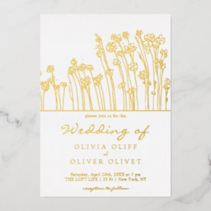 Blue Wildflowers Wedding