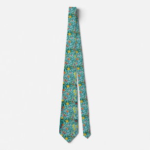 BLUE WILLIAM MORRIS 2 TIE