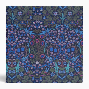 Blue William Morris Art Nouveau Binder