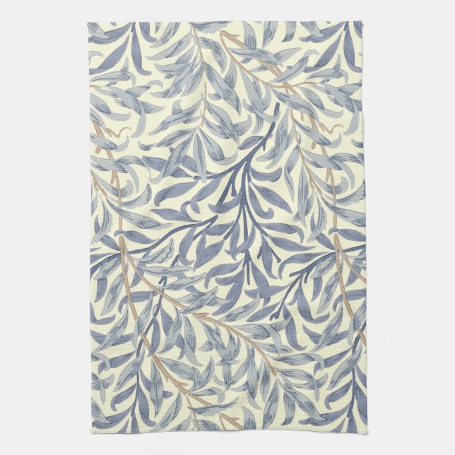 Blue Willow Bough (by William Morris) Kitchen Towel (Vertical)