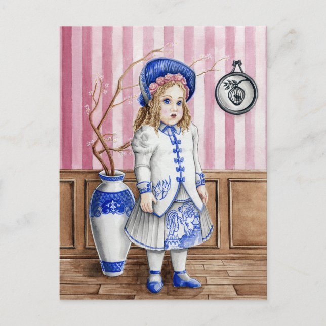 Blue Willow Bru Postcard (Front)