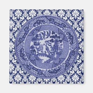 Blue Willow China Design Magnet v4