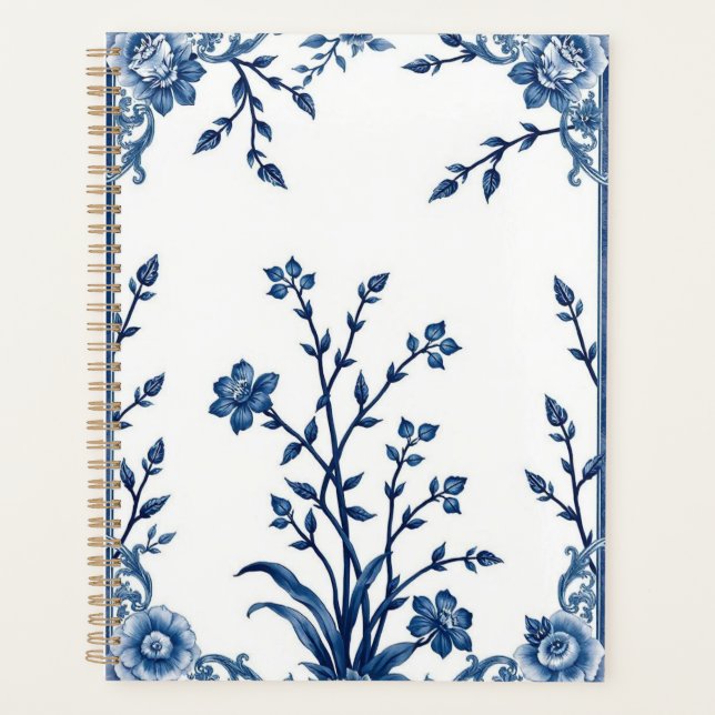 Blue Willow China Print Planner (Front)