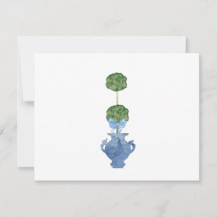 Blue Willow Chinoiserie Ginger Jars  Thank You Card