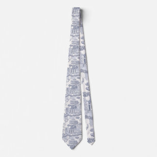 Blue Willow in Grey Blue Tie