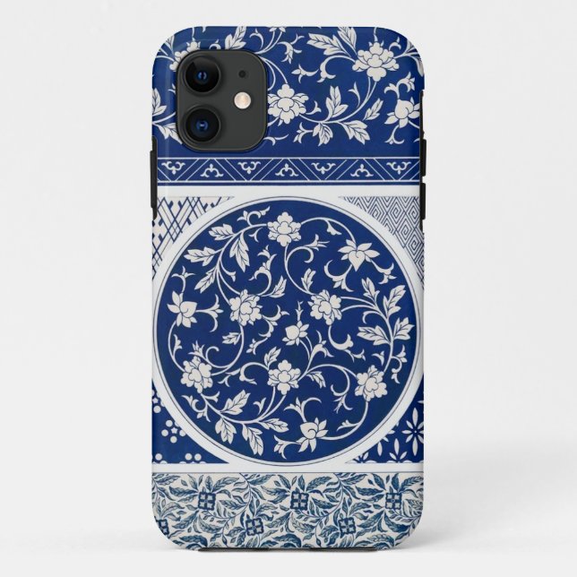  Blue Willow Ming Dynasty China Botanical  Case-Mate iPhone Case (Back)
