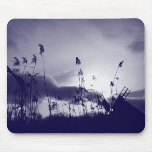 Blue wind mouse pad