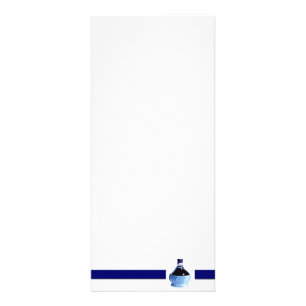Blue Wine Bottle Rack Card