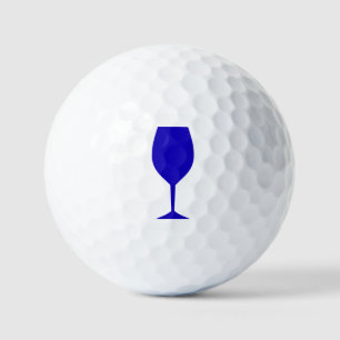 Blue Wine Glass Golf Balls