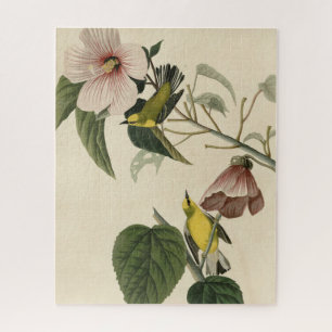 Blue-winged Yellow Warbler - Audubon Birds America Jigsaw Puzzle